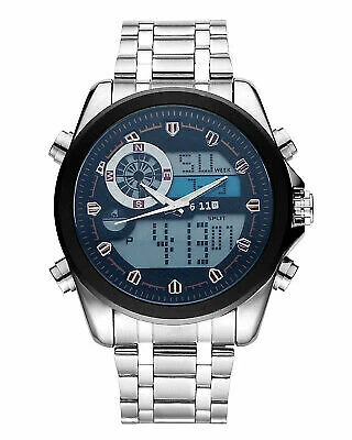 Relojes de Pulsera Deportivo Banda de Plata