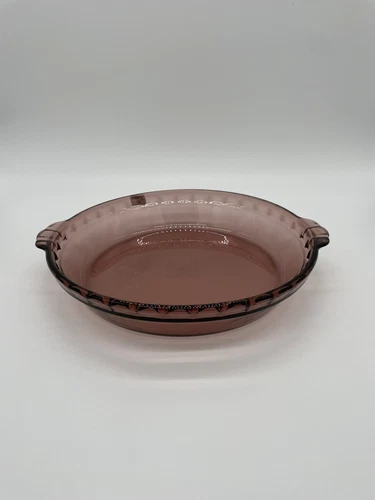 Vintage Pyrex Clear Deep Dish Fluted Scalloped Edge Pie Plates #229 9.5”