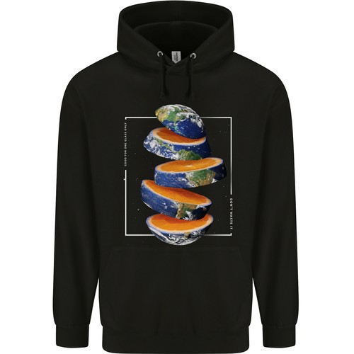 Nuestra Naranja Planeta Tierra Uno Cristal Solo Infantil Sudadera con Capucha