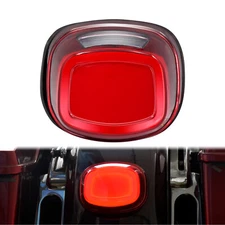 LED Licence Tail Light Red Lens Rear Brake Turn Signals For Harley Dyna FXDL