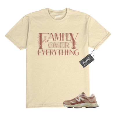 9060 Sparrow Flat Taupe Vintage Rose T Shirt to Match FAM