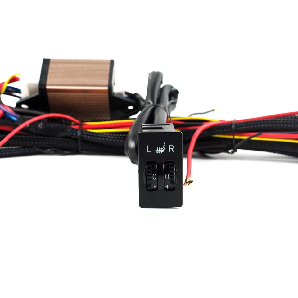 4x Car Carbon Universal Seat Heater Heating Mats Kit Vehicle Car Pad 5 Levels UK - Image 4 of 4