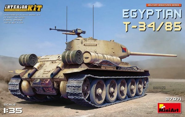 Egyptian T-34-85. Tank Interior Kit 1:3 5 Kunststoff Modell Kit Miniart-image