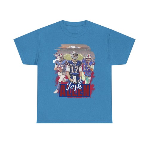 Josh Allen Fan Art T-Shirt, Buffalo Bills Tee, Football Player Gift, Unisex Tee - 第 18/45 張圖片