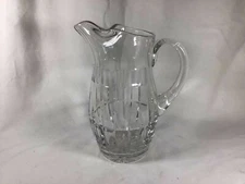 Brilliant American Glass Water Jug Antique Cut Crystal Pitcher Plaza 48 oz. 