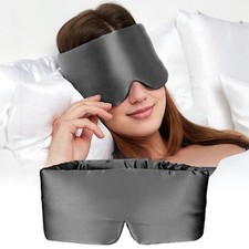 Silk Sleep Mask for Women and Men, Side Sleeper, 22 Momme Pure Mulberry Silk ...