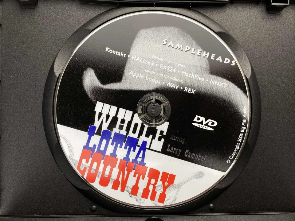 Whole Lotta Country - Sampleheads DVD ROM w/ Larry Campbell WAV REX Apple Loops - Image 2 of 3