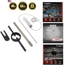 Motorcycle Fork Service Kit 3pcs Fork Oil Level Tool Spring Compressor Damper