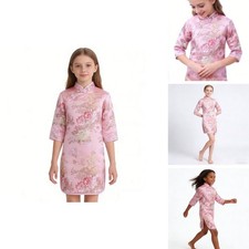 SZCQ Chinese Girls Qipao Dress Pink Size 2 Birthday Party Costume