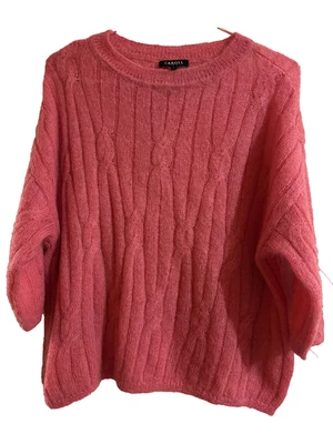 CAROLL pull manches courtes oversize taille s ou 36 rose mohair - Photo 1/3