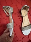 SheSole Women's sparkly rhinestone bridal prom flats sandals sz 38 (7.5 US) EUC — photo 7