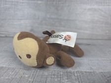 Sassy Monkey Plush Stuffed Animal Toy Tan Light Brown Small Mini 4" b108