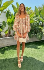 Show Me Your Mumu Josephine Dress Hillside Stripe Floral Mini Women’s XS