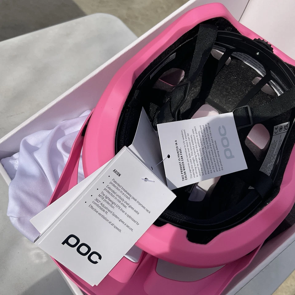 Axion POC Bike Helmet Actinium Pink Matt XS 48-52 Bicycle Cycling NEW - Image 3 of 4