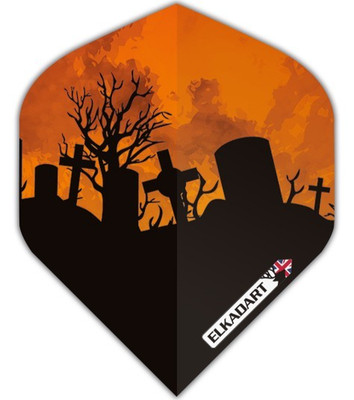 Dart Flights Elkadart  Halloween Graveyard Dart Flights Strong 5 sets No2 Shape