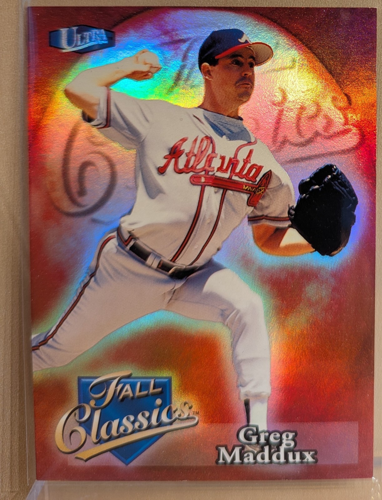 1998 Fleer Ultra FALL CLASSICS #8 Greg Maddux Braves Refractor RARE INSERT