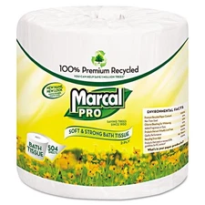 5001 100% Recycled Two-Ply Bath Tissue, White, 500 Sheets/Roll, 48 Rolls/Carton