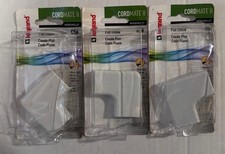  3 PK LEGRAND WIREMOLD FLAT ELBOW CORDMATE II - C56 NEW FREE SHIPPING