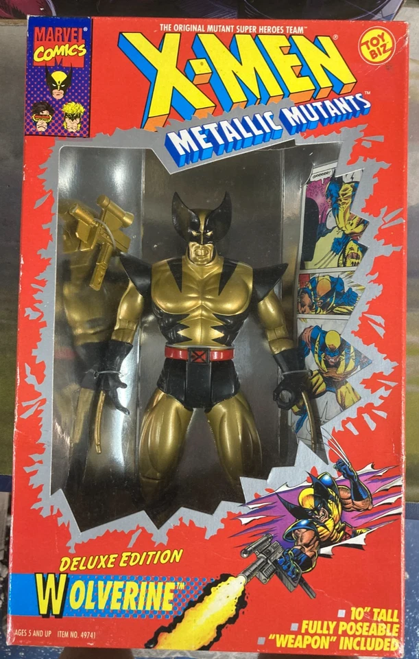 Wolverine Deluxe Edition Uncanny & Metallic Mutants 2 figure lot - Image 2 of 4