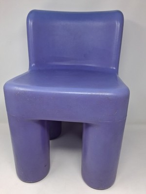 Vintage Little Tikes Toddler Size Purple Chunky Chair Sturdy Plastic