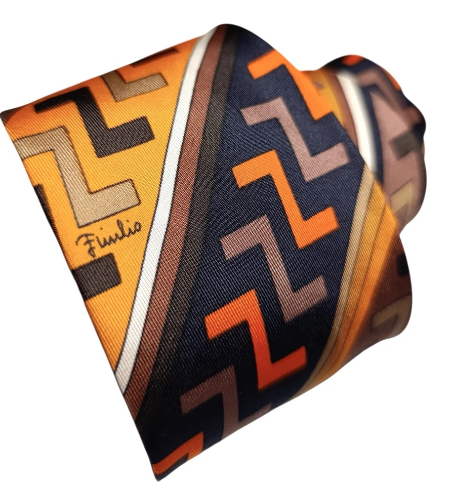 Emilio Pucci Luxury Vintage Tie Silk 100% Extremely Rare Piece 70s-80s Perfect - Imagen 2 de 4
