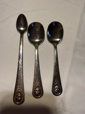 3 Gerber Baby Spoons, Silver Plate