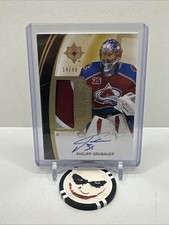 2020-21 UD Ultimate Collection Philipp Grubauer Autograph Pro Threads 🔥 #14/49
