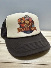 Fraggle Rock Hat Vintage Trucker Hat snapback Tan Brown Adjustable Hat Muppets