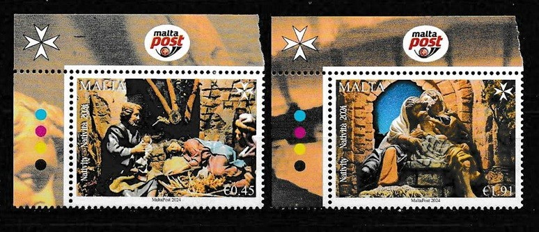 Malta 2024 Nativity Set SC# 1799-1800 MNH Mint/Never Hinged