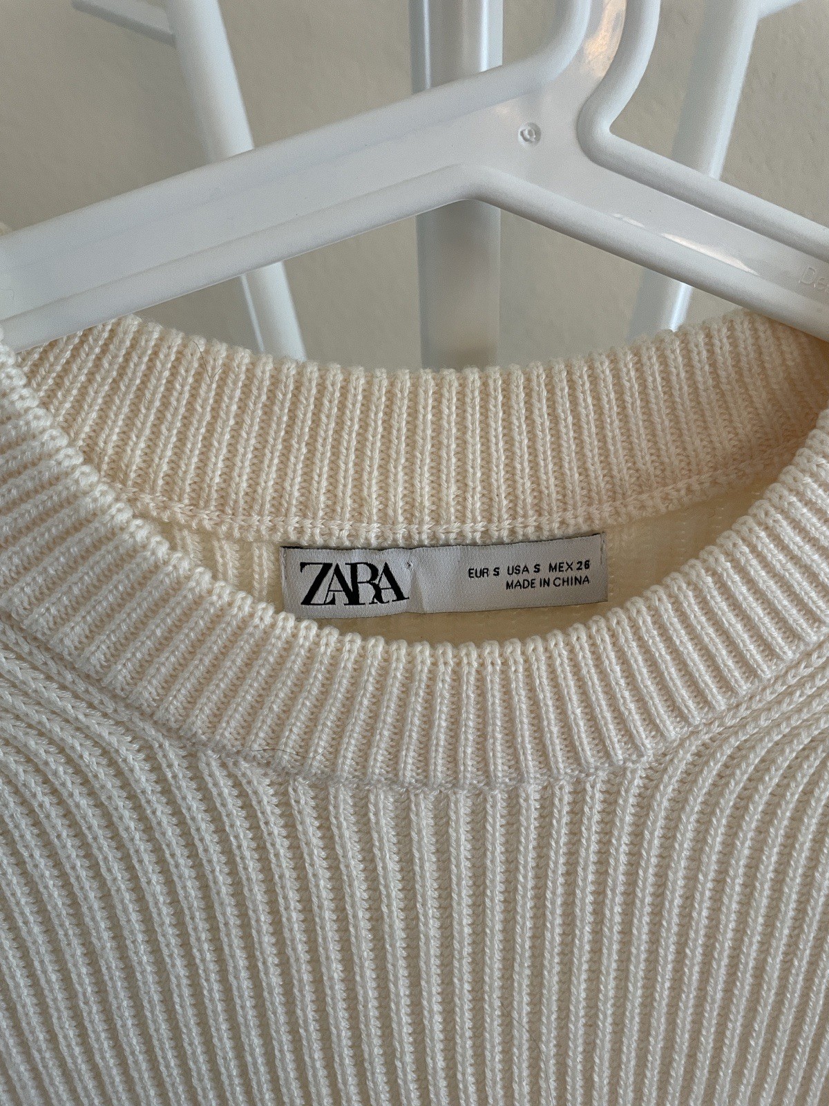 Zara Basic Knit Wool Blend Round Neck Sweater - S… - image 2