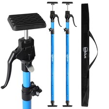 Leikius 2PK Tallest Adjustable Support Pole Long49.2-114.2INCH 2Pc, BLUE