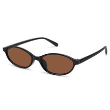 Retro Oval Sunglasses for Women Trendy Small 90s Style Vintage Narrow Cat Eye...