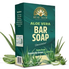 Pack of 12 Real Aloe Aloe Vera Bar Soap Bath Body Cleanser 3.25 Oz