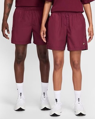 Nike x NOCTA Cardinal Nylon Shorts Dark Beetroot FN8194-638 Size XL