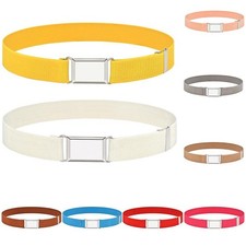 Canvas Waistband Adjustable Stretch Waist Belt Children Elastic Belt1pcs +