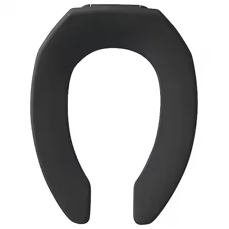 Without Cover, Plastic, Elongated, Black