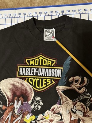 Vintage 1992 Harley-Davidson x Looney Tunes T-Shirt –– XL – Made