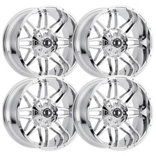 Set-4 Xtreme Nx-9 20x10 6x139.76x5.5 -25mm Chrome Wheels Rims 20 Inch