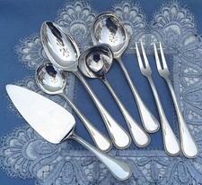 7 Traumhafte versilberte Vorleger WMF Perlrand TOP