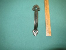 Vintage Old Cast Iron Door or Gate Pull Handle, Thumb latch type