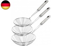 AbseihlöFfel Sieb, 3 StüCk 19,5 17,5 13,5 Cm SchaumlöFfel Edelstahl, Sc