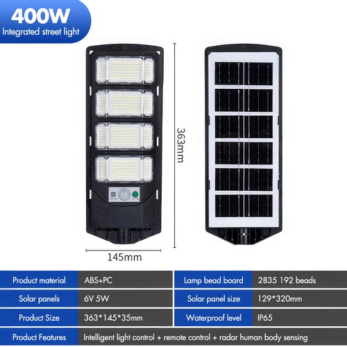 Commercial LED Solar Street Light Dusk to Dawn Road Yard Wall Lamp Floodlight - Picture 12 of 22