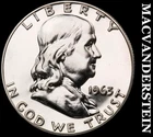 1963 Franklin Half Dollar- Choice Gem Proof Luster No Reserve #J4194
