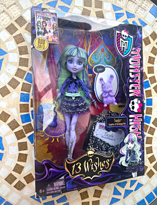 Monster High 13 Wishes Twyla Modepuppe OVP mit Zubehör & Tierfigur