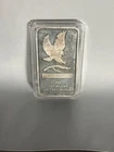 Vintage 10 oz. Silver Silvertowne Eagle Design Bullion Bar - .999 Fine Silver