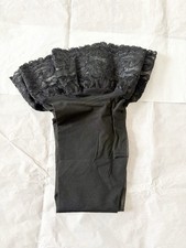 BNWOT Marks & Spencer Black Lace Hold Ups Stockings Size S