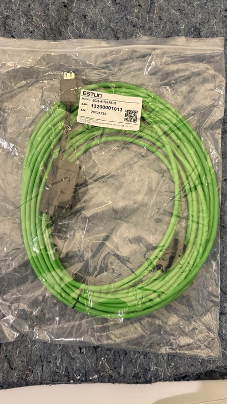 ESTUN EC33-A1724-RX-10 Model PLC Cable Assembly w/ Connectors