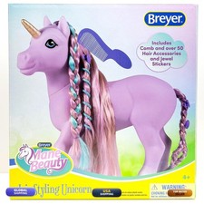 Breyer Mane Beauty Styling Unicorn Iris Purple Extra-Long Silky No Tangle Mane