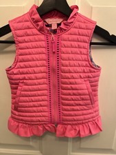 Lilly Pulitzer Girl Vest Quilted Pink Size Small 4/5
