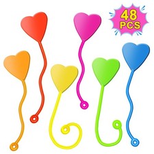Valentines Sticky Hands Bulk 48PCS Day Gifts for Kids Classroom...